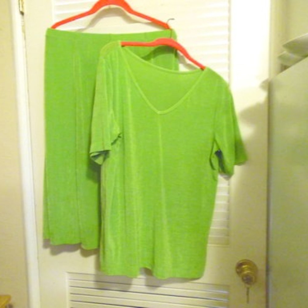 Slinky Brand Tee and Skirt Set Size Medium